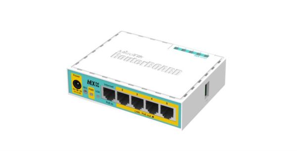MikroTik (RB750UPr2) Router with 5 Ethernet ports and PoE Output