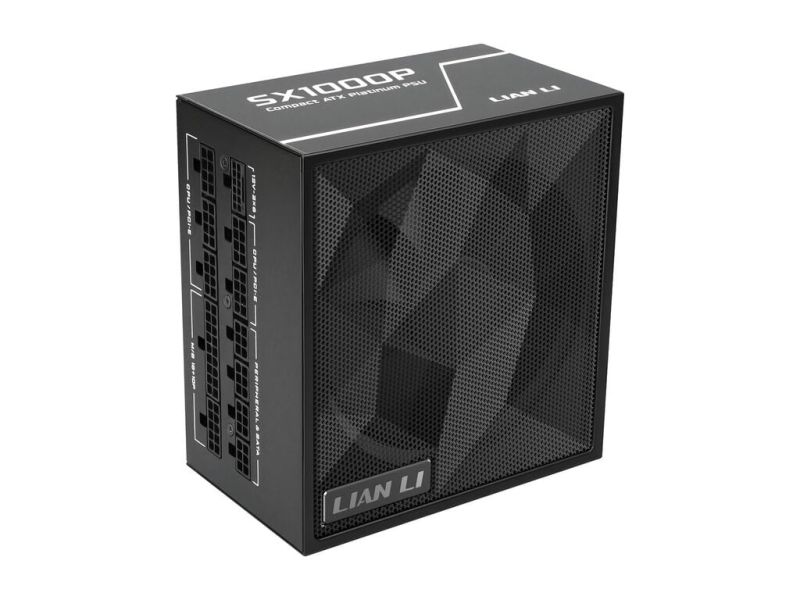 PSU ATX Lian Li SX 1000W, 80PLUS Platinum, PCIe 5.1, ATX 3.1, Mod., black, SX1000P