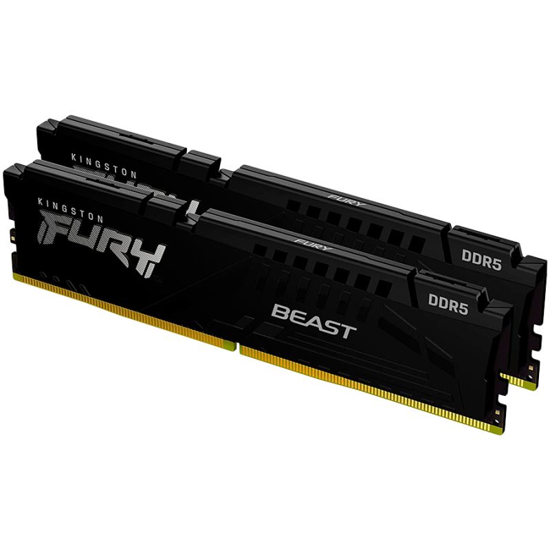 Kingston DRAM 32GB 5200MT/s DDR5 CL40 DIMM (Kit of 2) FURY Beast Black XMP