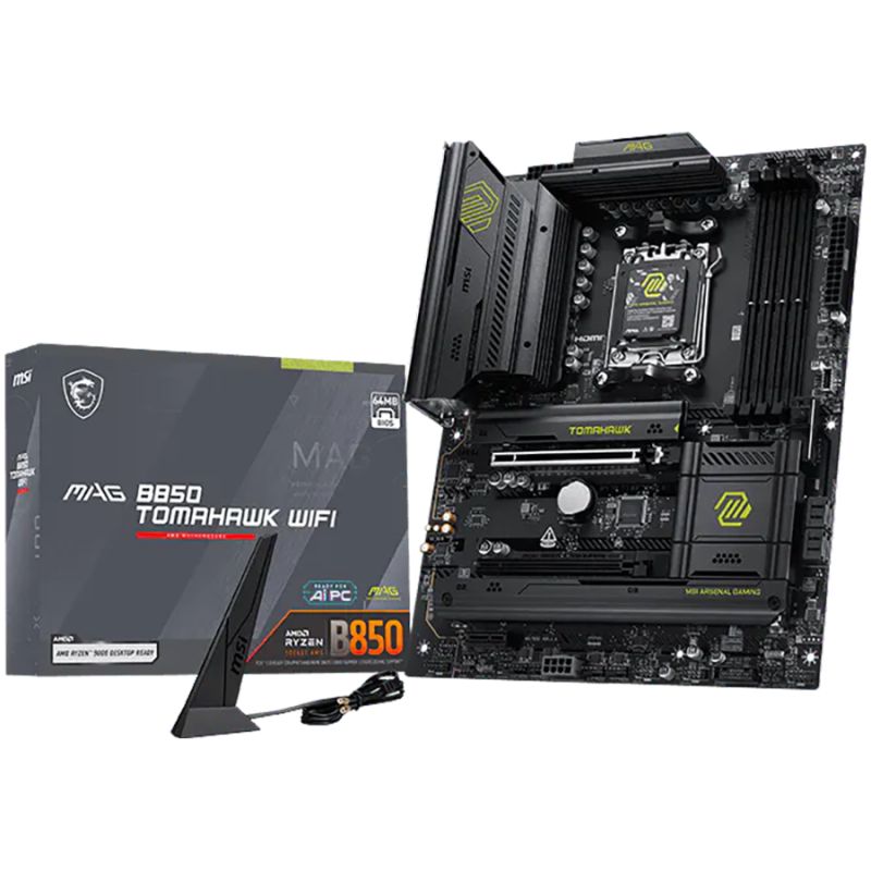 MSI MAG B850 TOMAHAWK WIFI, Socket AM5, 4x DDR5, WiFi7