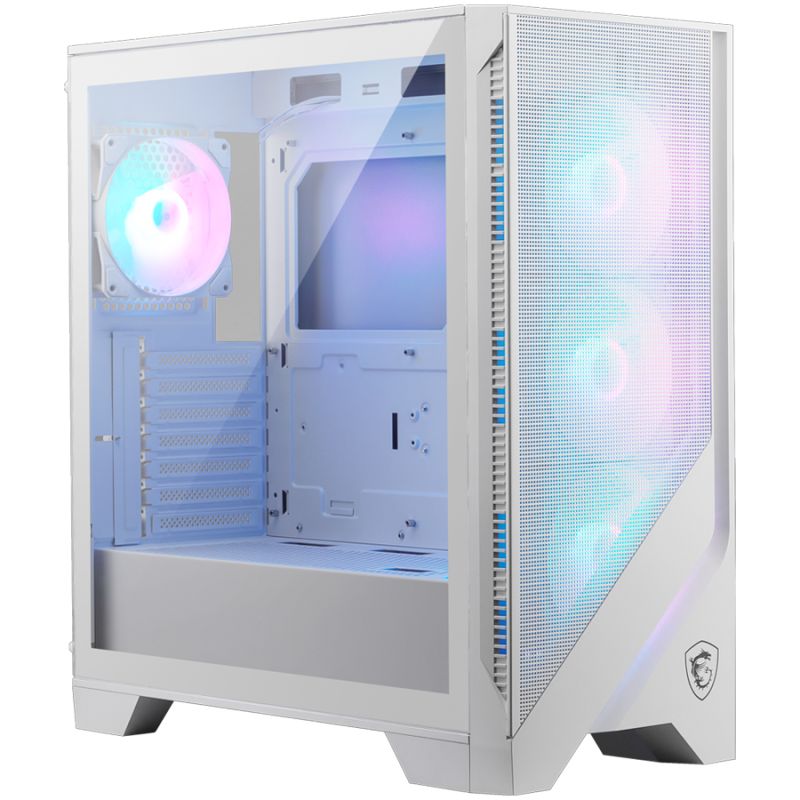 Chassis MSI MAG FORGE 320R AIRFLOW WHITE, ATX, Mid Tower, 4x Pre-installed ARGB Fan, 472.5 x 210 x 498 mm, White