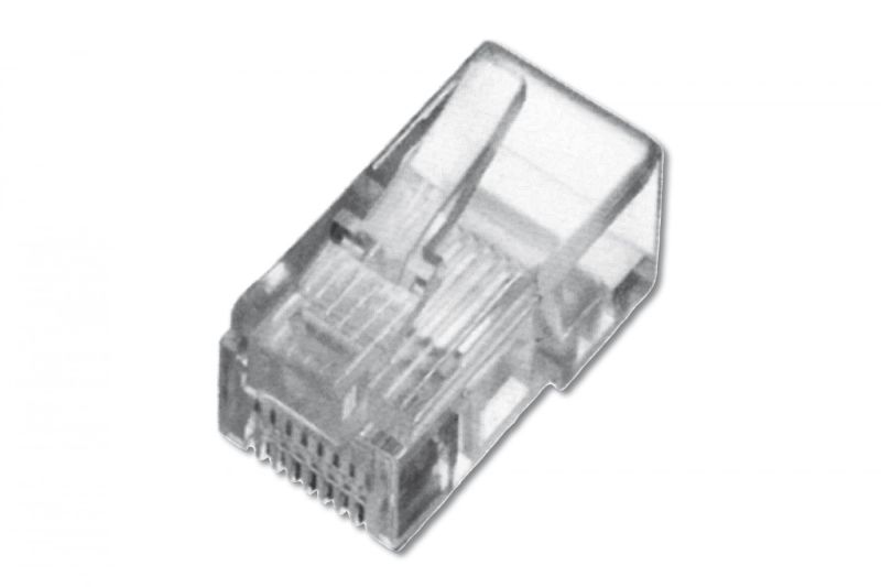 Modular Plug, for stranded Round Cable, 8P8C unshielded