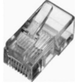 RJ45 Modular plug (8P8C) universal, CAT 5e, unshielded, AWG 26-24, 100 pieces