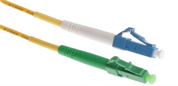 NFO Patch cord, LC UPC-LC APC, Singlemode 9 125, G.657A2, Simplex, 3m