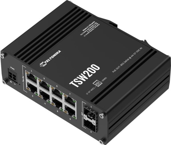 Teltonika TSW200 Industrial Unmanaged PoE Switch