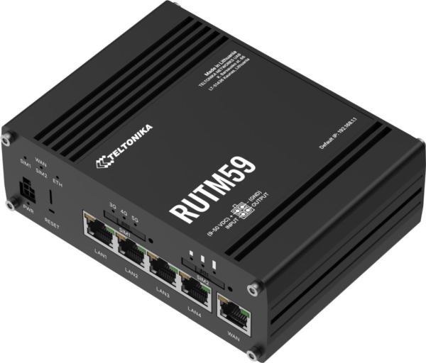 Teltonika RUTM59 Industrial 5G Router, GPS