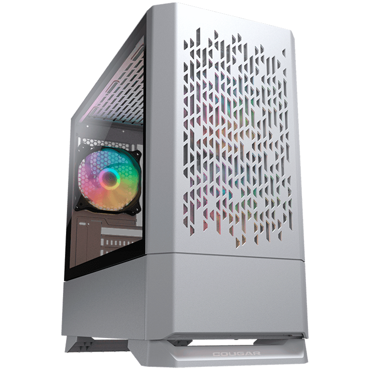 COUGAR MG140 Air RGB PC Case, Mini Tower, White