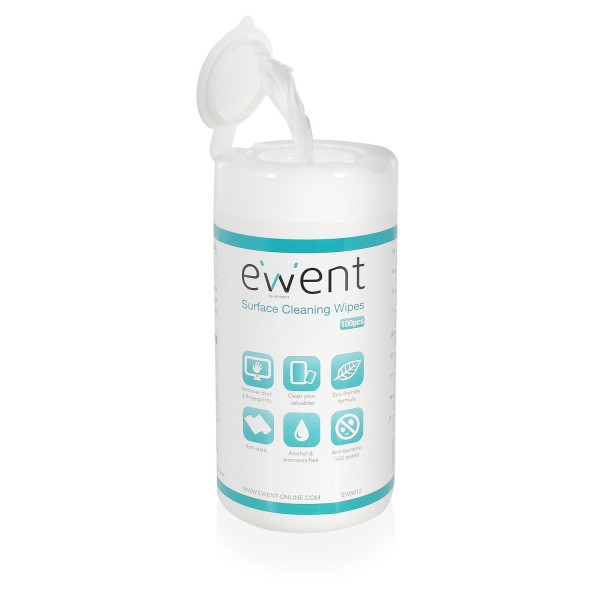 Cleaning Universal wet cleaning wipes 100pcs, Ewent