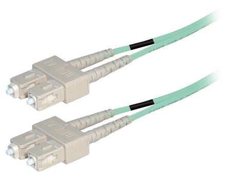 Transmedia Fibre optic MM OM4 Duplex Patch cable SC-SC 15m