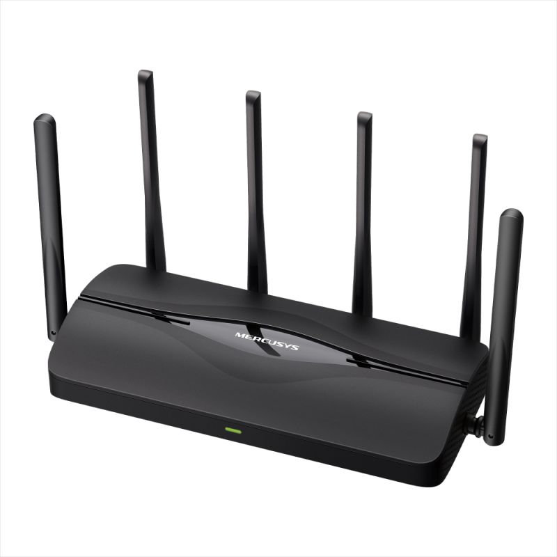 Mercusys BE3600 bežični usmjerivač (Duali-Band Wi-Fi 7 Router) 688Mbps/5760Mbps (2.4GHz/5GHz), 802.11be/ax/ac/a/b/g/n, 3×G-LAN, 1×G-WAN, 6x 