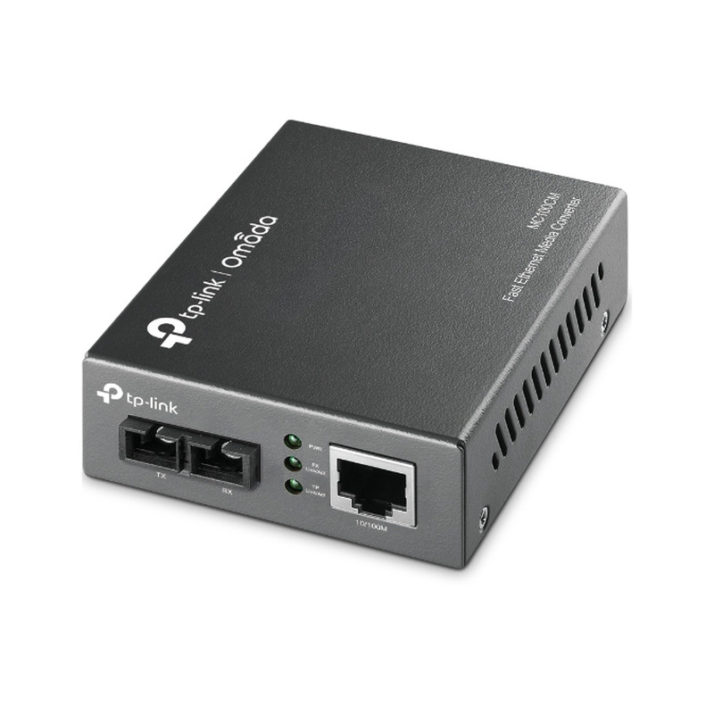 TP-Link 100M optički pretvarač, 10/100M RJ45 u 100M multi-mod SC, Full-duplex, do 2km