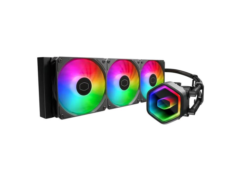 AIO Liquid Cooler MasterLiquid 360 Core II, 360mm, ARGB, Cooler Master, Black