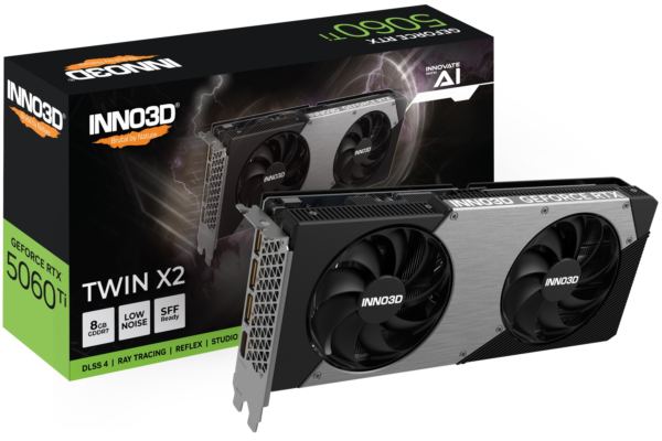 INNO3D GeForce RTX 5060 Ti 8GB TWIN X2, 8GB GDDR7