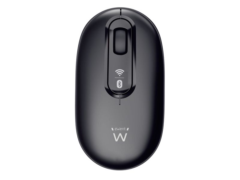Mouse Ewent Dual-Connect Wireless, 1200dpi, Bluetooth, USB, Black