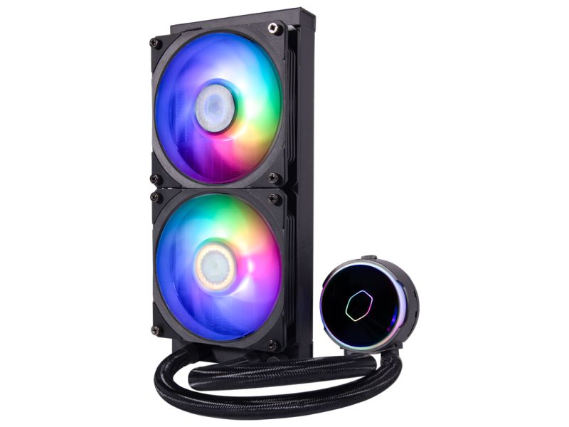 AIO Liquid Cooler Cooler Master MasterLiquid PL240 Flux, 240mm, ARGB, Black