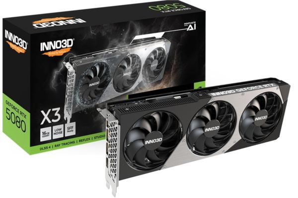 INNO3D GeForce RTX 5080 X3, 16GB GDDR7