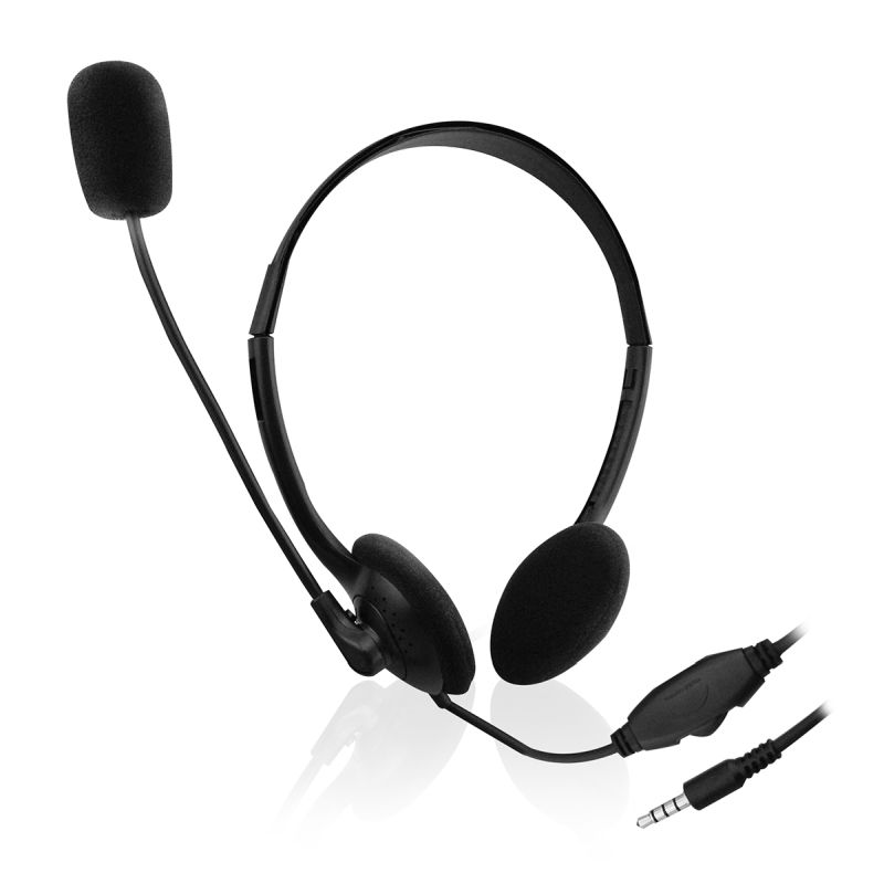 Headset Ewent, mobile/tablet, volume control, mic, EW3567